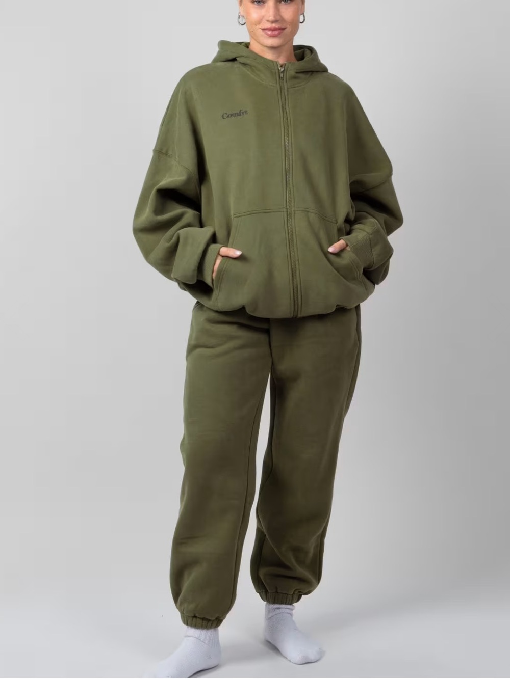 Comfrt Cloud Sweatpants Olive Size XL - Picture 3 of 13